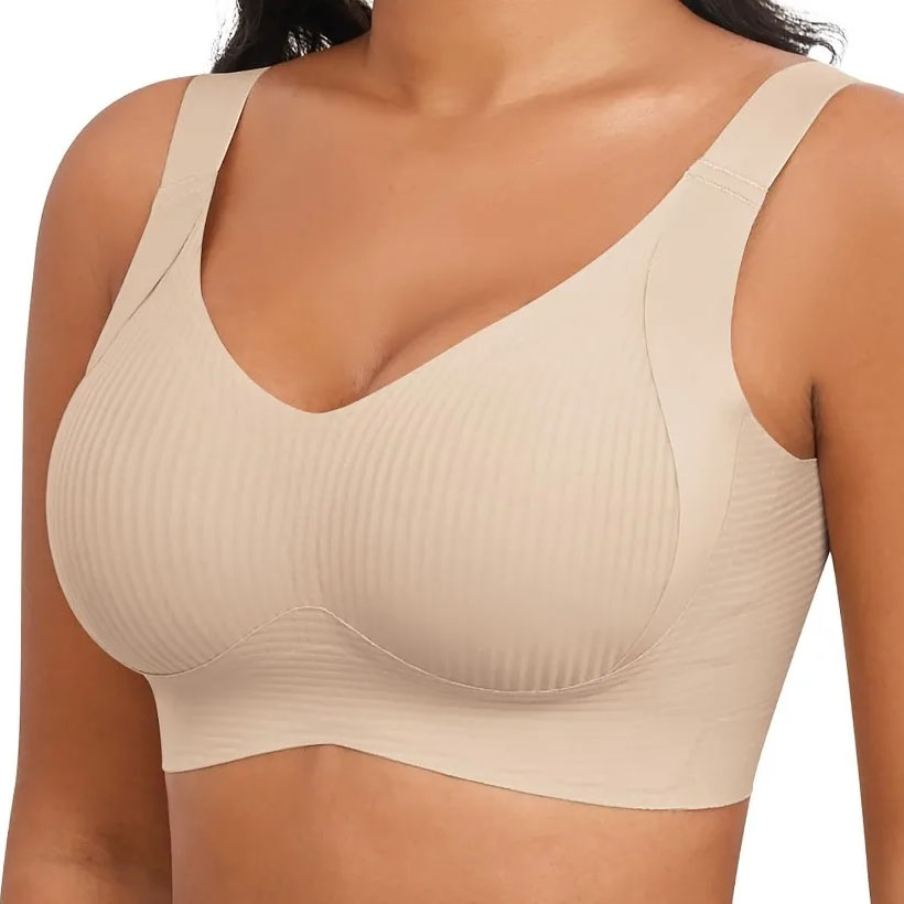 Full Coverage Bra - Women Jelly Wire-Free Seamless Soft Support