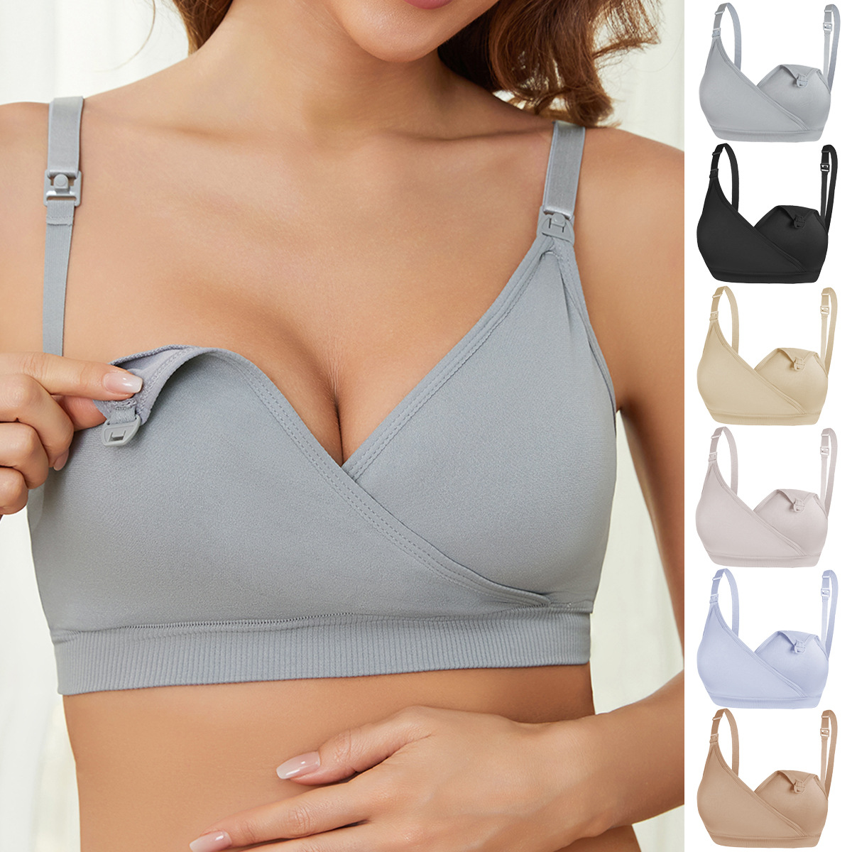 Wire-Free Maternity Nursing Br - Nursing Bra Clip ulasan dan harga