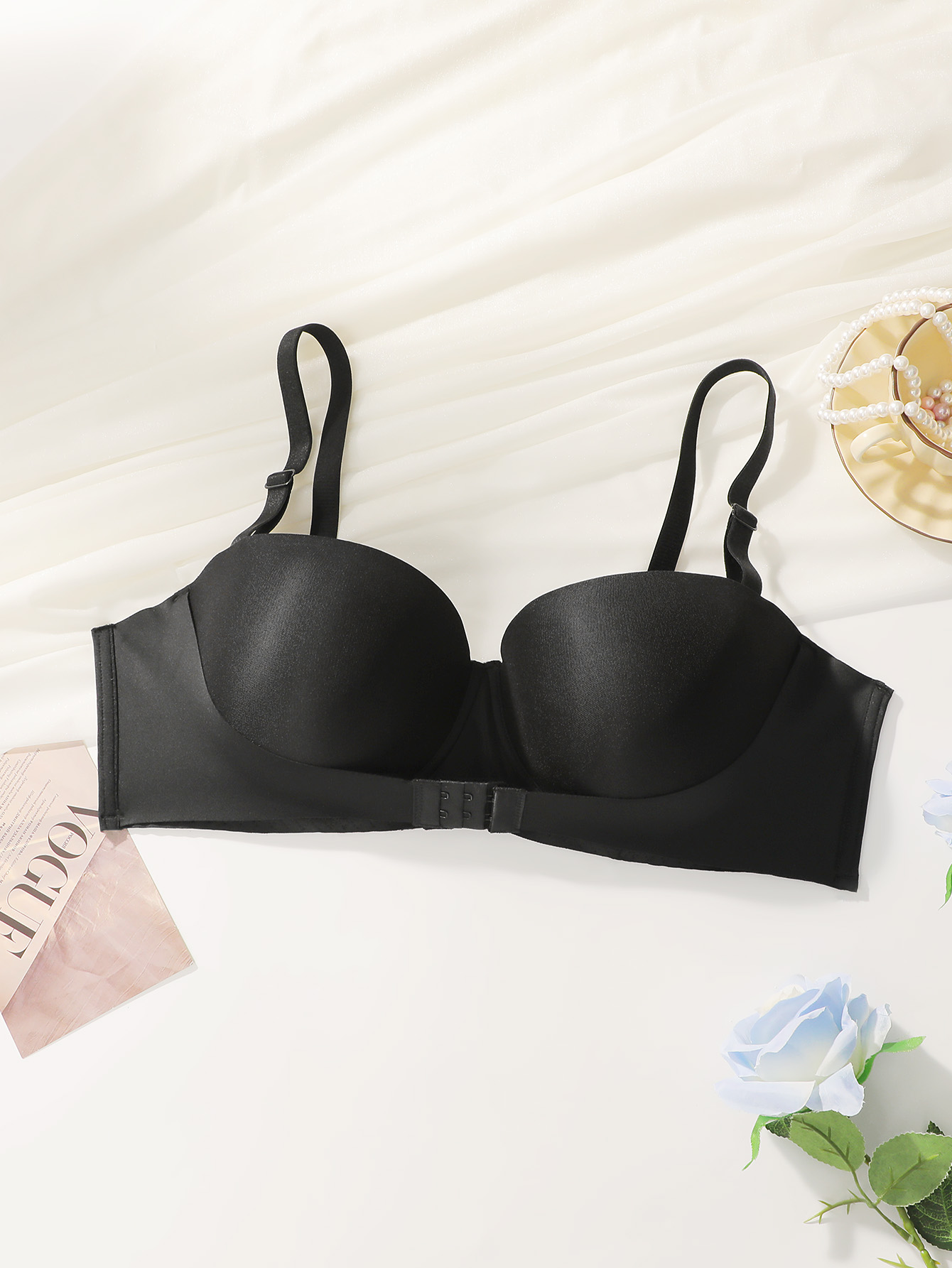 Women Large Bust Plus Size Str - Plunge Bra Push Up ulasan dan harga
