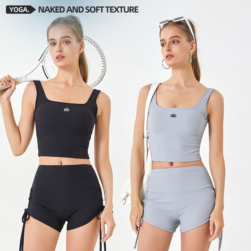 Women Summer Ribbed Yoga Tank  - Plunge Bra Push Up ulasan dan harga